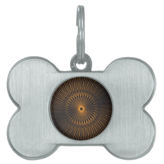 Mandala, Bicycle Wires 6 Pet ID Tag (Front)