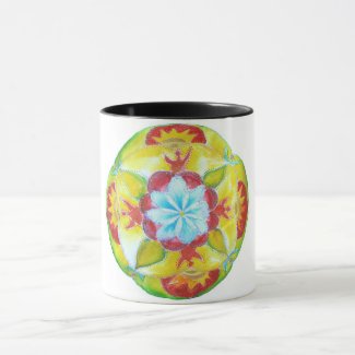 Mandala Black 325 ml  Ringer Mug
