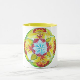 Mandala Black 325 ml  Ringer Mug