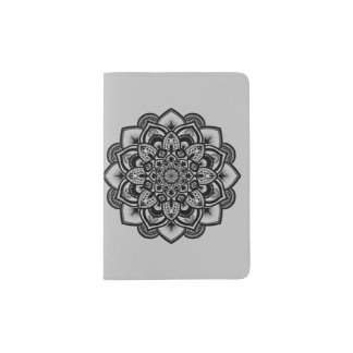 Mandala Black M101 Passport Holder