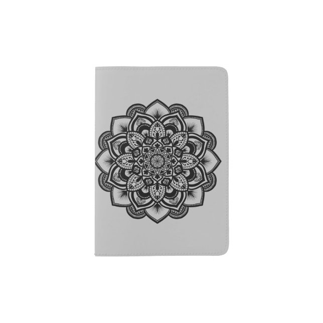 Mandala Black M101 Passport Holder (Front)
