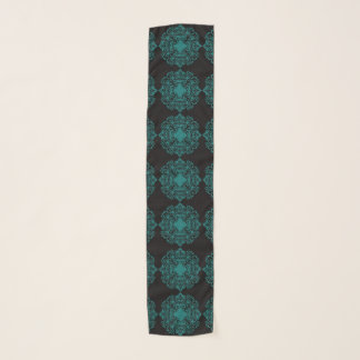 Mandala black scarf