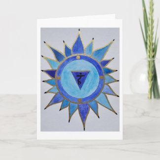 Mandala blau holiday card