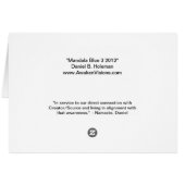 Mandala Blue 3 2012 (Back Horizontal)