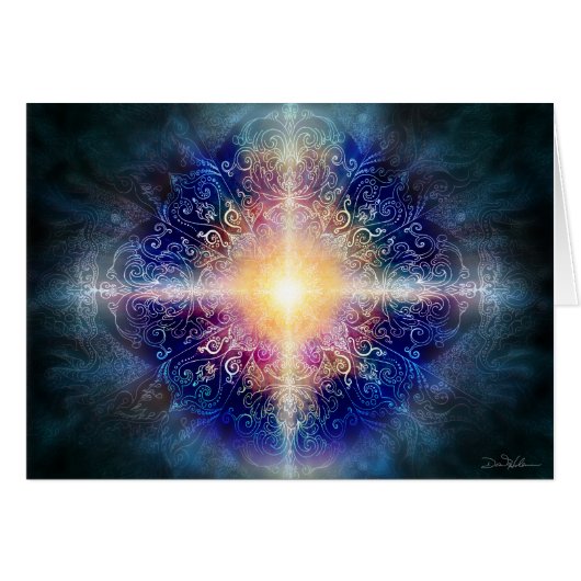 Mandala Blue 5 Cards (Front Horizontal)