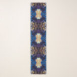 Mandala Blue Brown Abstract Scarf<br><div class="desc">The rich, vibrant colors in this scarf will compliment every outfit. This is the perfect piece to bring together denim and leather, add elegance to business suits or take on vacation. Chiffon is lightweight and travels well. This scarf is perfect for all ages. Treat yourself with this scarf or give...</div>