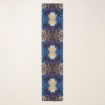 Mandala Blue Brown Abstract