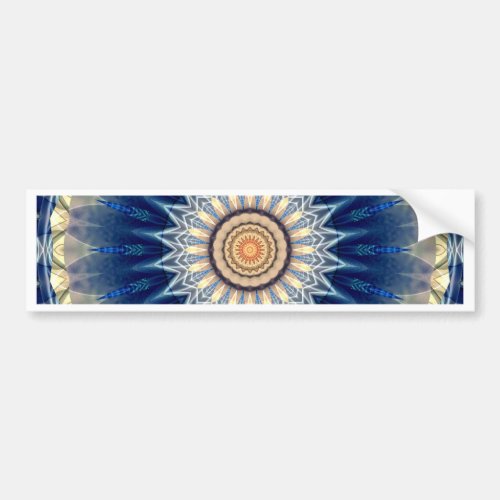 Mandala blue created by Tutti Bumper Sticker