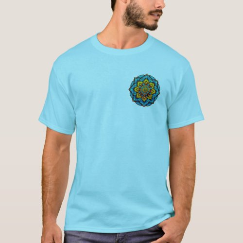 Mandala Blue Horizon  T_Shirt