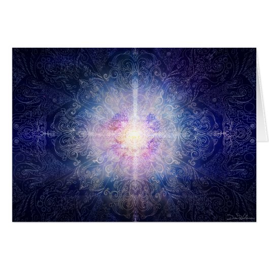 Mandala Blue Magenta Cards (Front Horizontal)