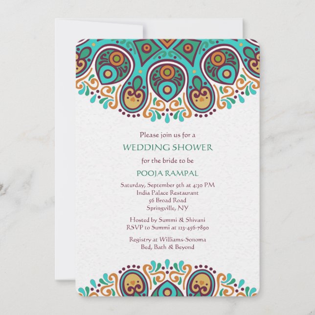 Mandala Borders Invitation (Front)