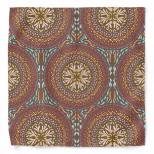 Mandala Brown Bandana