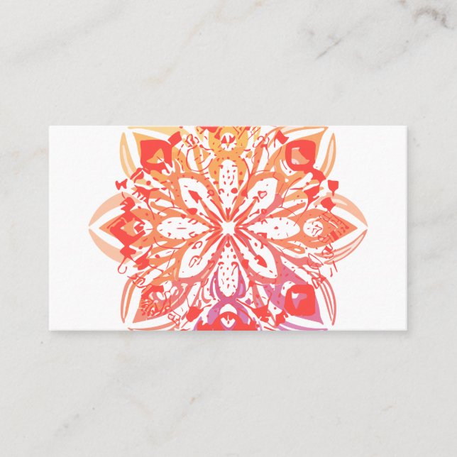 mandala business card (Front)