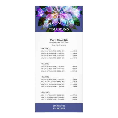 Mandala Butterfly Vision Rack Card