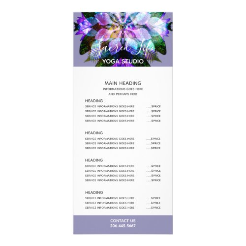 Mandala Butterfly Vision Rack Card