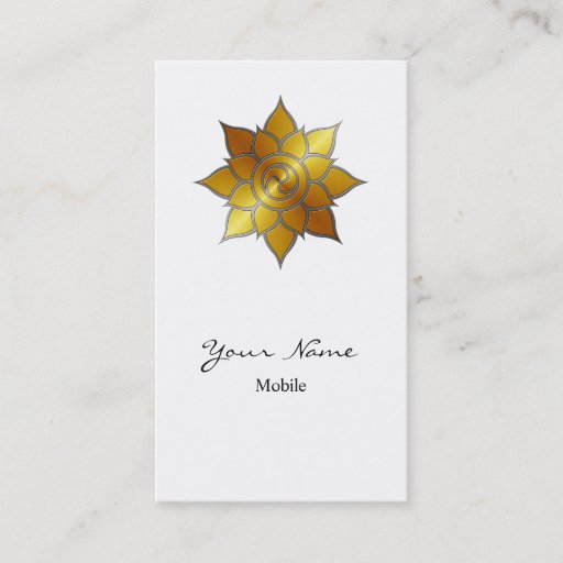 Customizable Mandala Business Card
