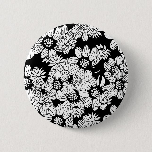 mandala calming coloring page button (Front)