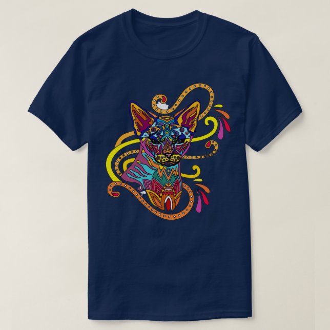 Mandala Cat T-Shirt (Design Front)