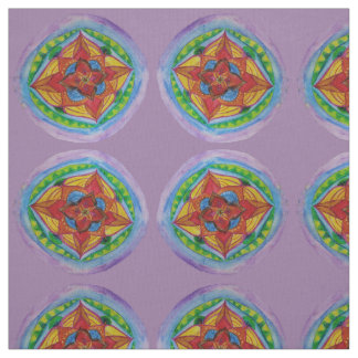 Mandala Center Zen Hand Painted Fabric