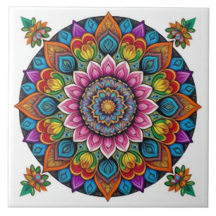 Mandala Ceramic Tile