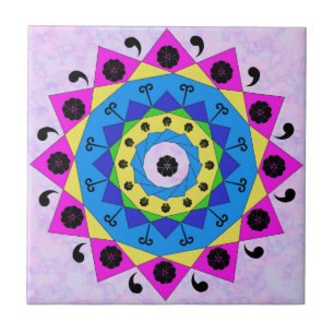 Mandala Ceramic Tile