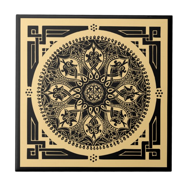 mandala ceramic tile (Front)