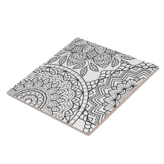Mandala Ceramic Tile