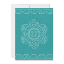 Mandala Chic Hipster 40th Birthday Teal Green