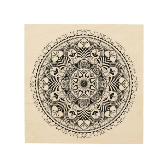 Mandala Circle 5 Wood Wall Decor (Front)