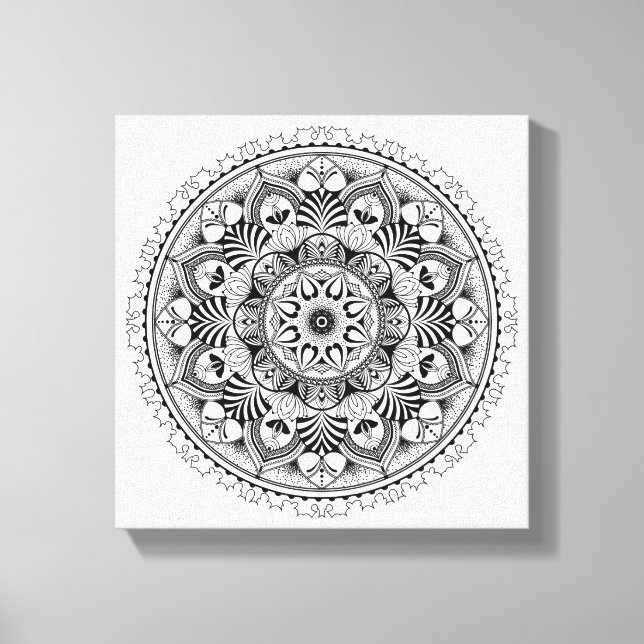 Mandala Circle 6 Canvas Print (Front)