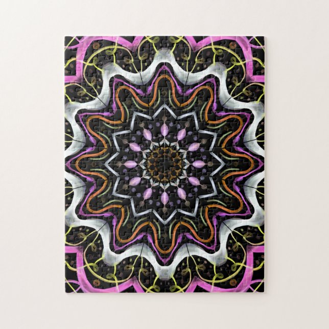 Mandala Circle Art Bright Creative Pattern Jigsaw Puzzle (Vertical)
