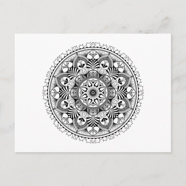 Mandala Circle Postcard (Front)