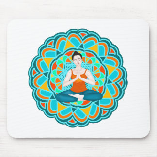 mandala citrus mouse pad