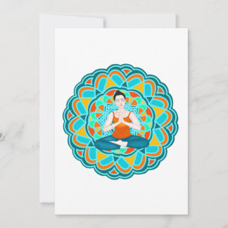 mandala citrus thank you card