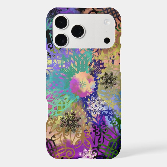Mandala colorful geometric lace Case-Mate iPhone case (Back)