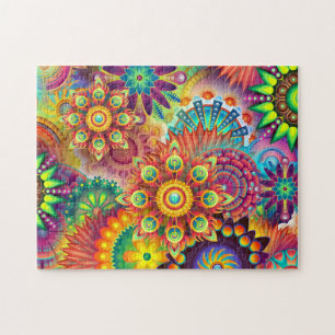 Mandala Colorful Paisley Pattern Gift Jigsaw Puzzle
