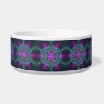 Mandala Colorful Spiritual Fractal Art With Pink Bowl<br><div class="desc">Unique mandala,  luminous and colorful.
Design for your pet bowl and more.</div>