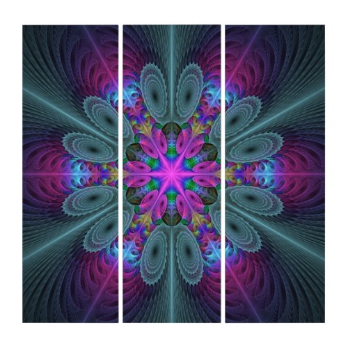 Mandala Colorful Striking Fractal Art Kaleidoscope