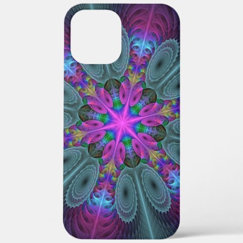 Mandala Colorful Striking Fractal Art Kaleidoscope iPhone 12 Pro Max Case