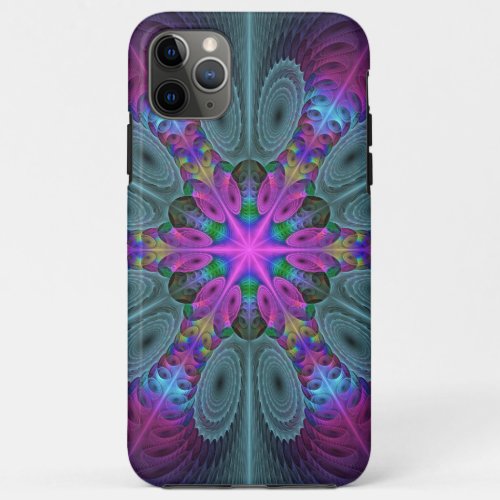 Mandala Colorful Striking Fractal Art Kaleidoscope iPhone 11 Pro Max Case