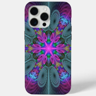 Mandala Colorful Striking Fractal Art Kaleidoscope iPhone 15 Pro Max Case