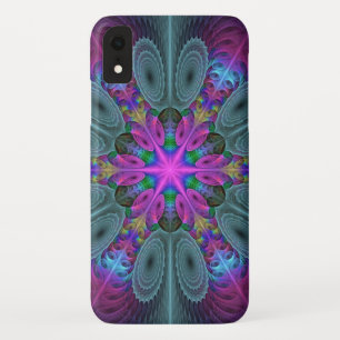 Mandala Colorful Striking Fractal Art Kaleidoscope iPhone XR Case