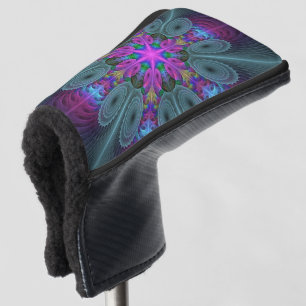 Mandala Colorful Striking Fractal Art Kaleidoscope Golf Head Cover