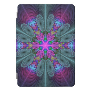 Mandala Colorful Striking Fractal Art Kaleidoscope iPad Pro Cover