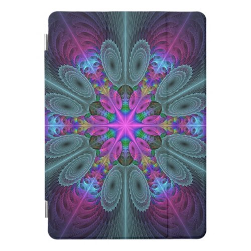 Mandala Colorful Striking Fractal Art Kaleidoscope iPad Pro Cover