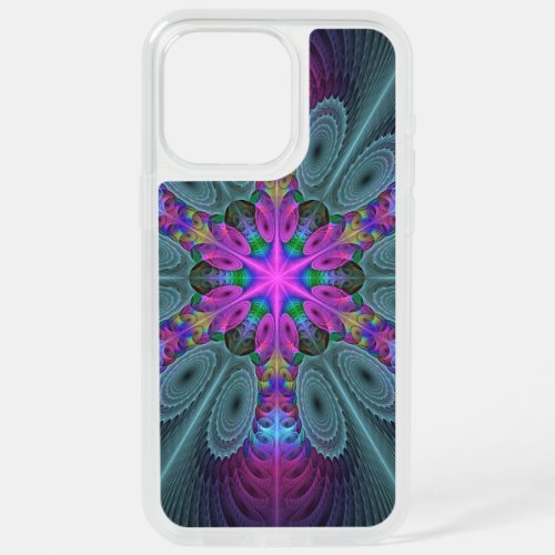 Mandala Colorful Striking Fractal Art Kaleidoscope iPhone 15 Pro Max Case
