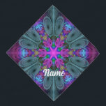 Mandala Colorful Striking Fractal Kaleidoscope Pet Bandana<br><div class="desc">Unique mandala,  luminous and colorful.
For your dog bandana and more.</div>