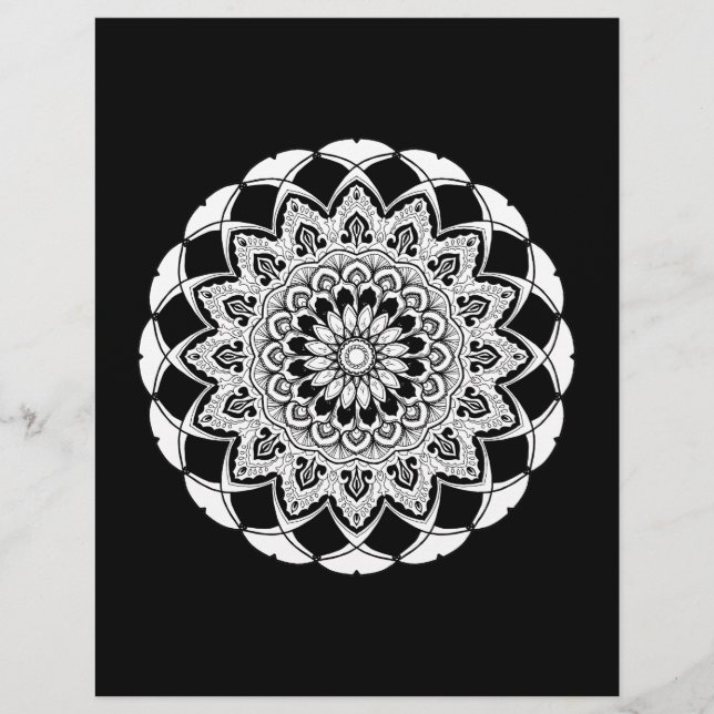 mandala coloring page (Front)