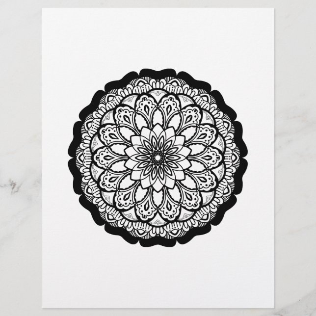 mandala coloring page (Front)