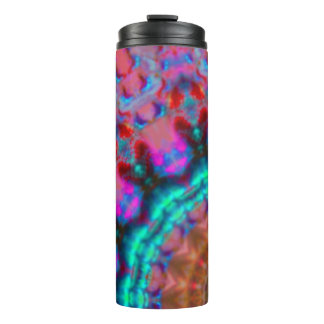 Mandala-colorpink-red-blue-kaleidoscope rm thermal tumbler